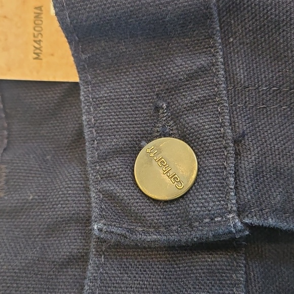 NWT Carhartt Mens Loose Fit Washed Duck Work Dungaree Size 34x34 34 Straight - Picture 6 of 10